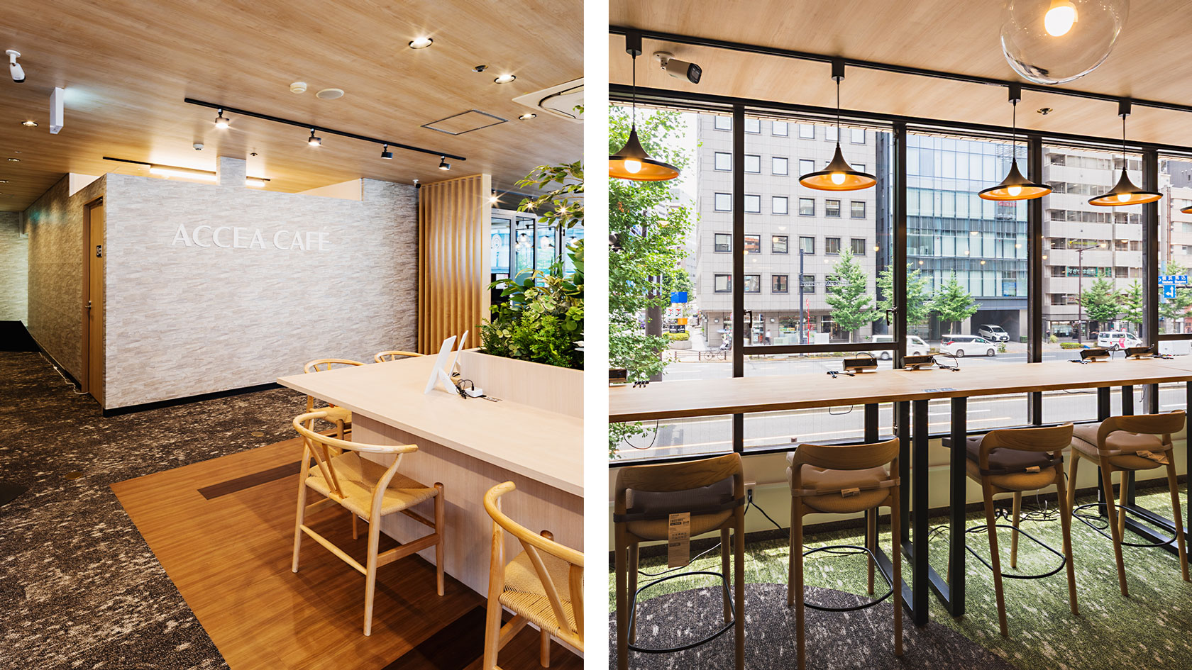 五反田店内床材貼り分け