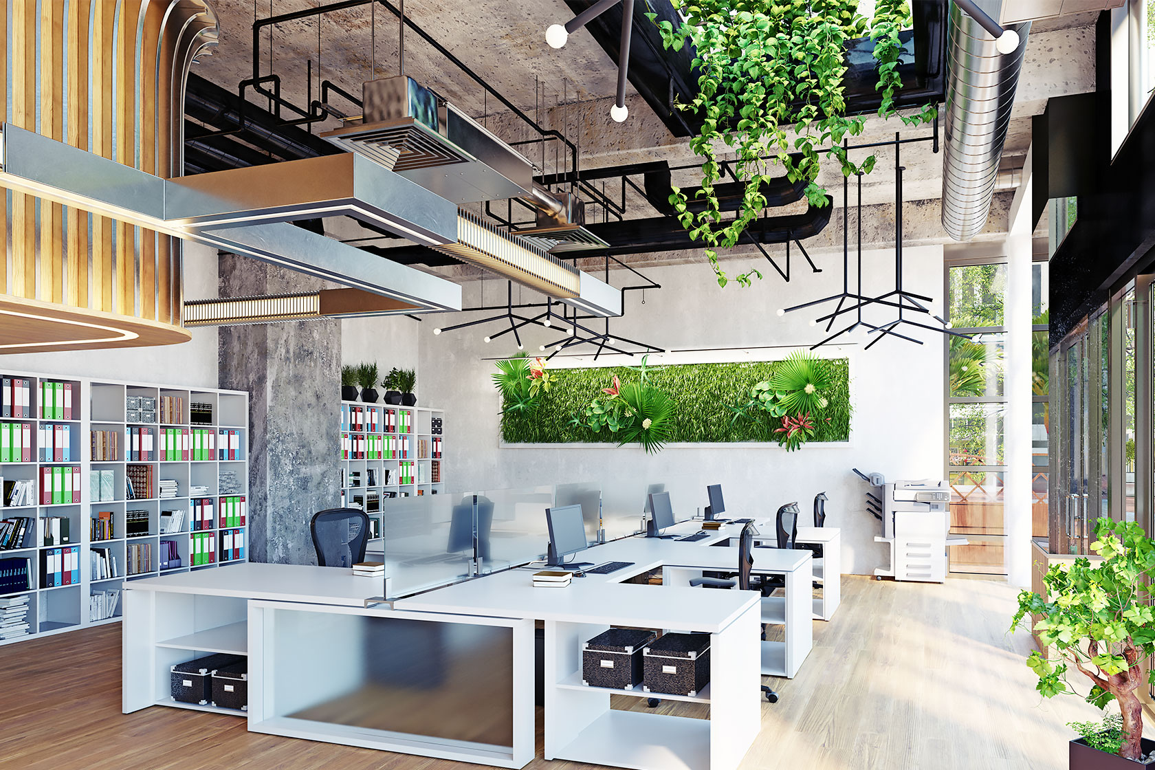 オフィス緑化イメージ