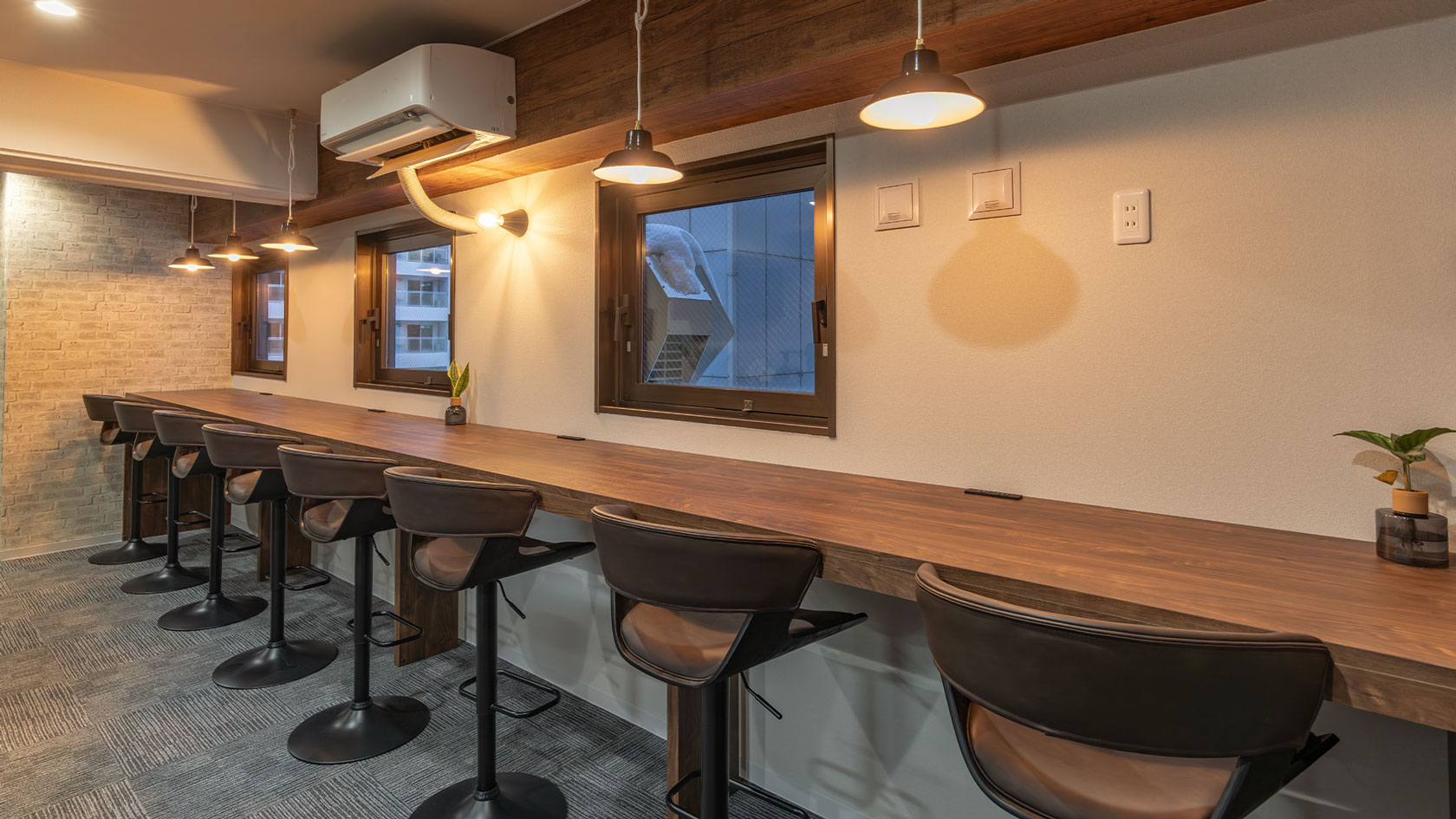 ラウンジエリアの様子